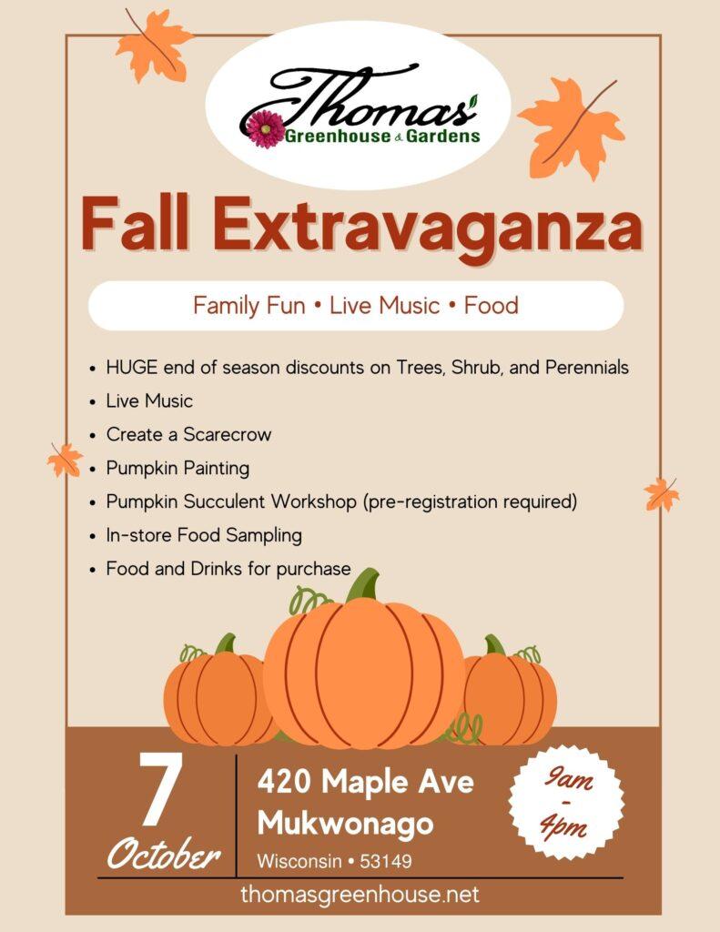 Thomas Fall Flyer Thomas Greenhouse & Gardens Fall Flyer