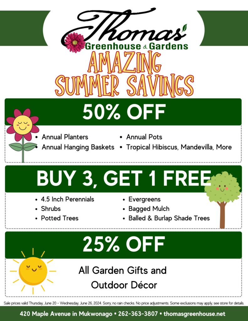 TGH June 20 Sale Thomas Garden Center Sale Flyer